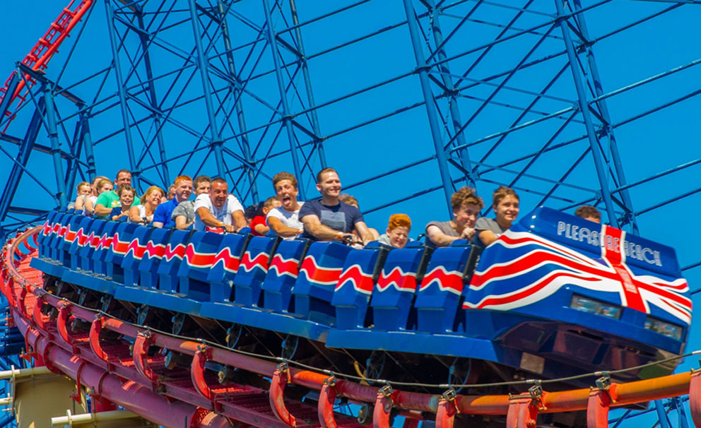 blackpool pleasure beach the big one rollercoaster