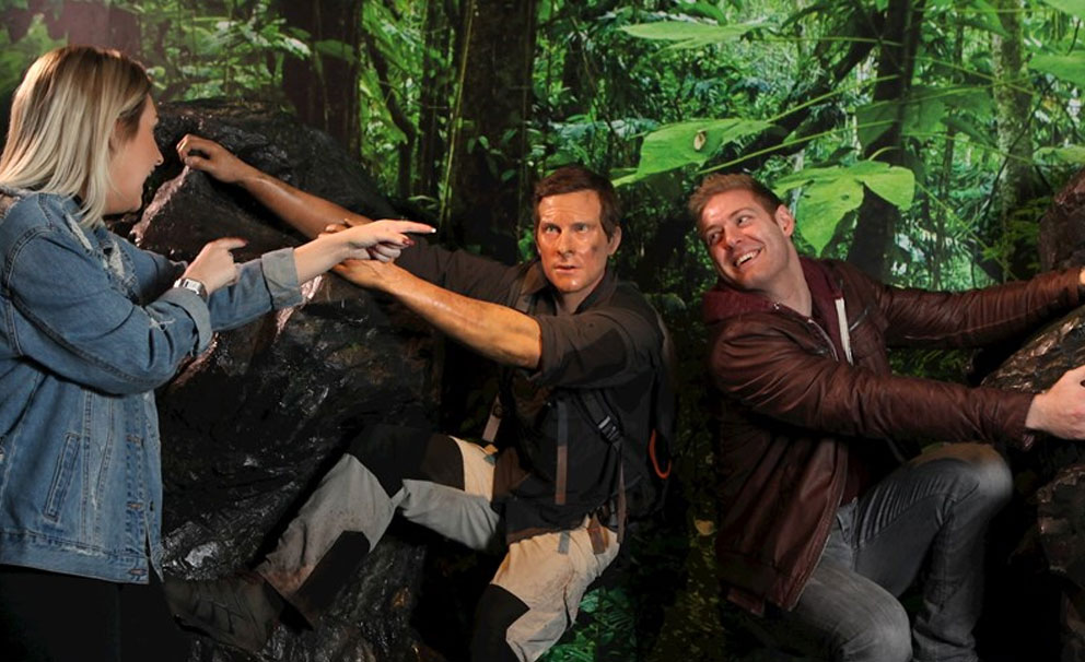 bear grylls wax figure