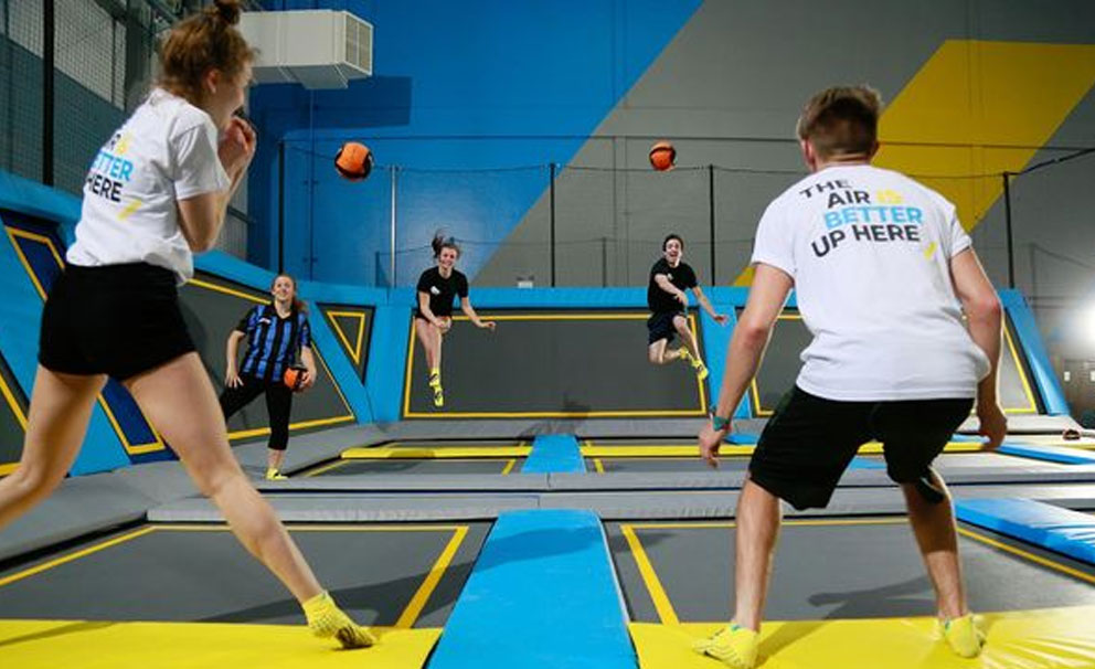 trampoline dodgeball at oxygen freejumping