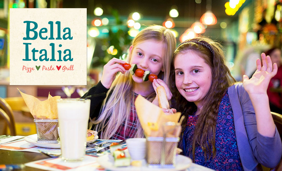 Kids Eat Free with Bella Italia! header image