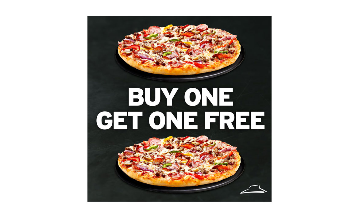 Pizza hut buy one shop get one