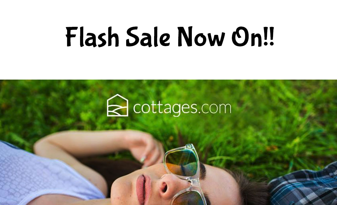 Cottages.com Flash Sale! header image