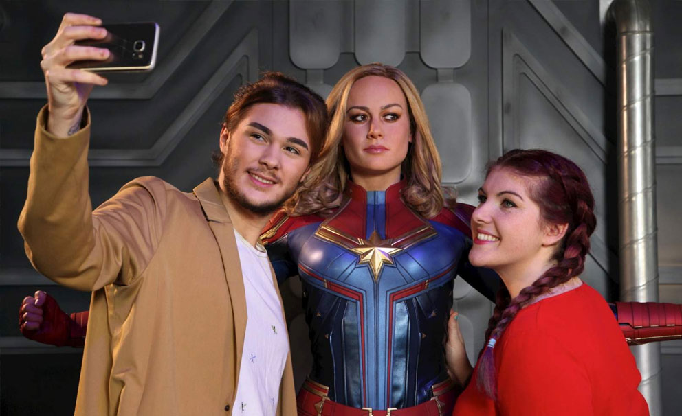 madame tussauds captain marvel